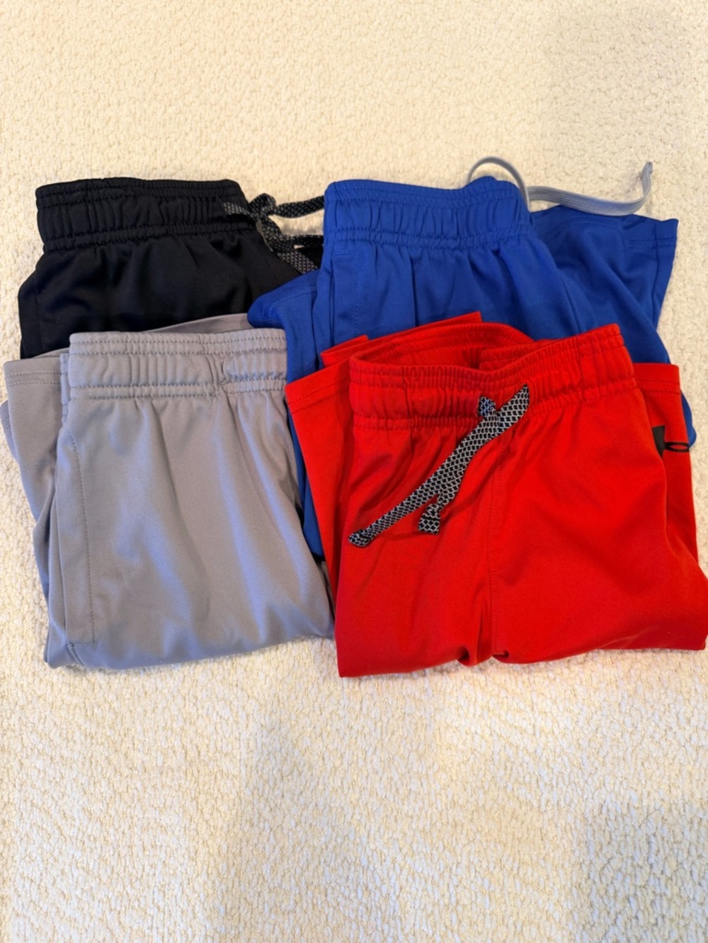 Under Armour Kids Pull-On Athletic Shorts in Red, Blue, Black & Gray